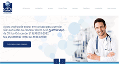 Desktop Screenshot of clinicaortocenter.com.br