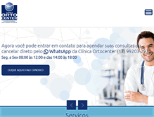 Tablet Screenshot of clinicaortocenter.com.br
